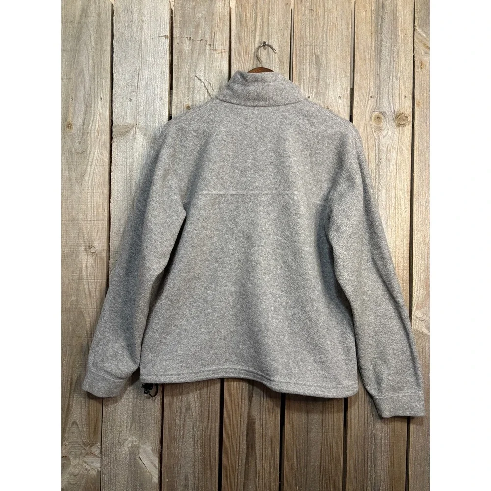 Timberland Mens Gray Polartec Fleece Full Zip Jacket Size S Mock Neck Outdoor‎